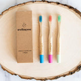 Children's Biodegradable Toothbrushes - 3 Pack - Wellnesse