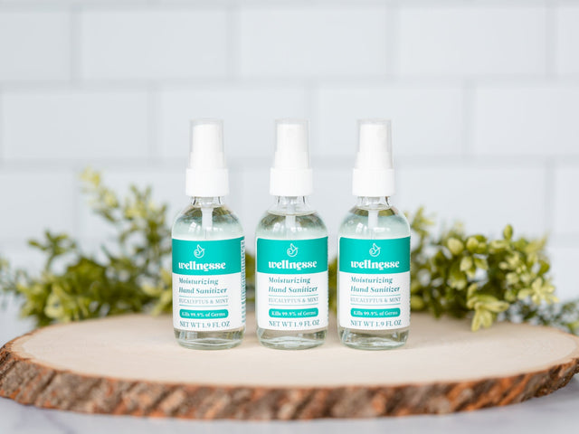 Moisturizing Hand Sanitizer, 3 Pack - Wellnesse