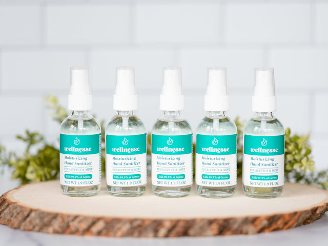 Moisturizing Hand Sanitizer, 5 Pack - Wellnesse