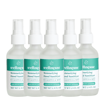 Moisturizing Hand Sanitizer, 5 Pack - Wellnesse