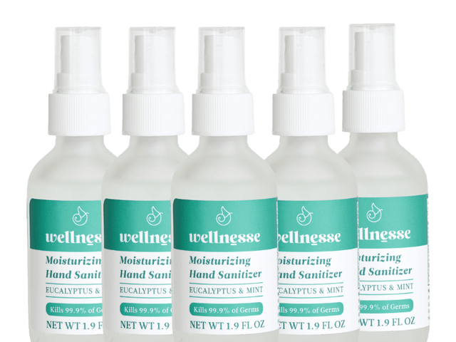 Moisturizing Hand Sanitizer, 5 Pack - Wellnesse