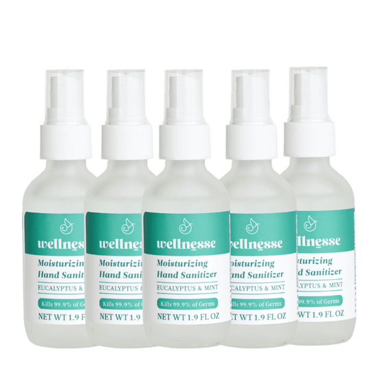 Moisturizing Hand Sanitizer, 5 Pack - Wellnesse