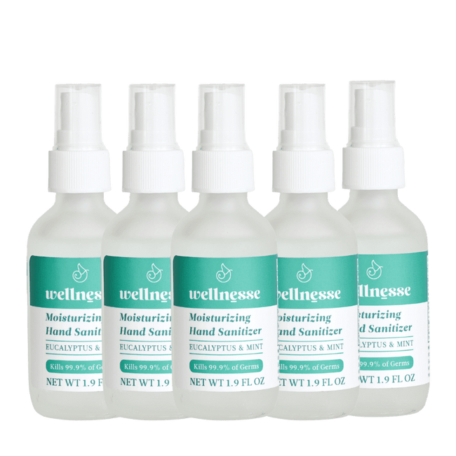 Moisturizing Hand Sanitizer, 5 Pack - Wellnesse