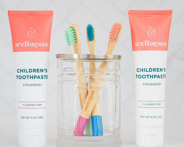 Children's Bamboo Toothbrushes - 3 Pack