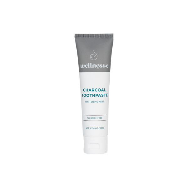 Key features and benefits of Wellnesse organic charcoal toothpaste for teeth whitening and detox