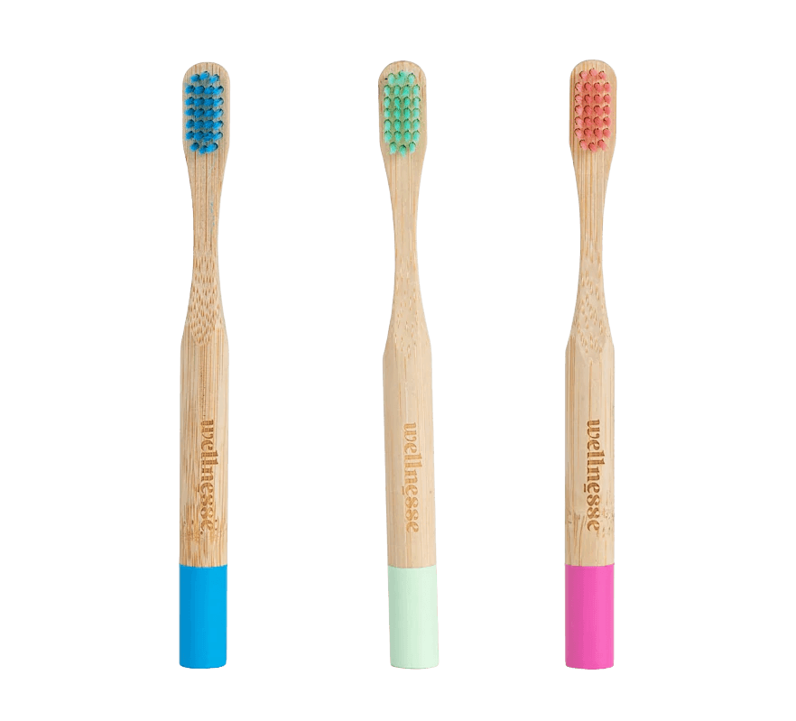 Children's Bamboo Toothbrushes - 3 Pack