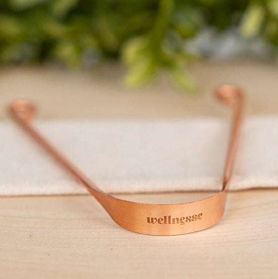 Copper Tongue Scraper - Wellnesse