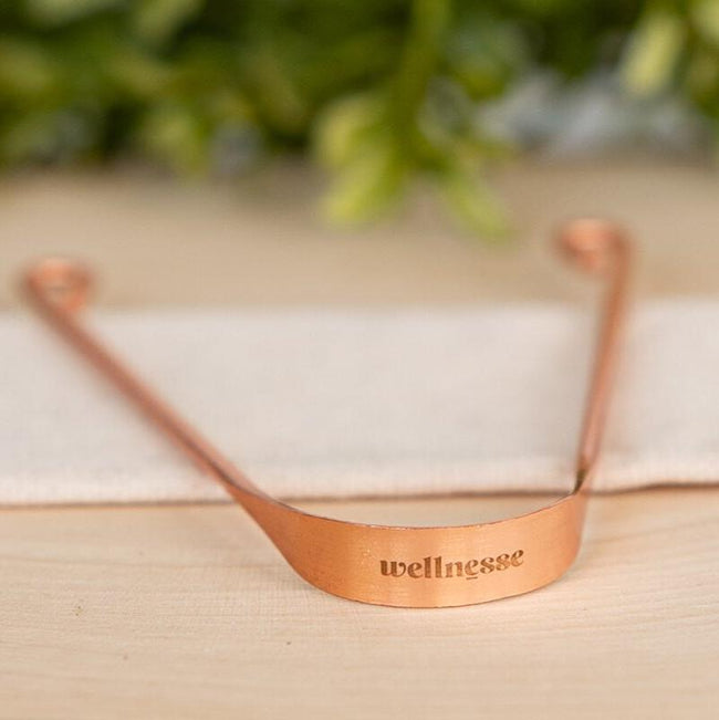 Copper Tongue Scraper - Wellnesse