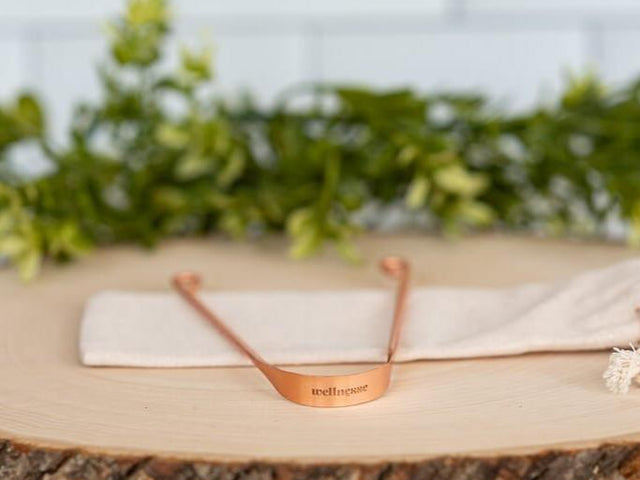 Copper Tongue Scraper - Wellnesse