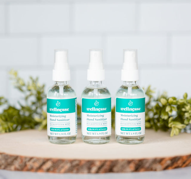 Moisturizing Hand Sanitizer, 3 Pack - Wellnesse