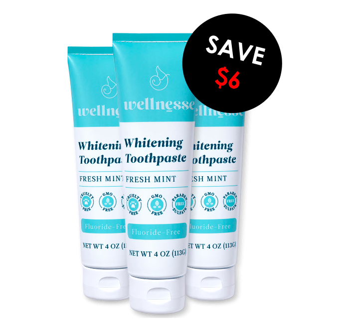 whitening toothpaste - 3 pack - Wellnesse